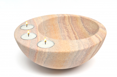 Lampa / svietnik z kameňa